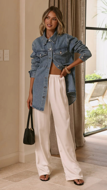 Yvella Denim Jacket Mid Blue
