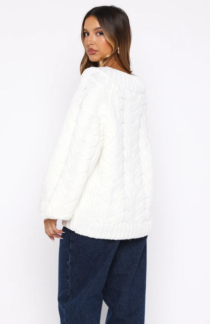 Showfern Knit Sweater Off White