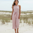 Boho Striped Sleeveless Rompers