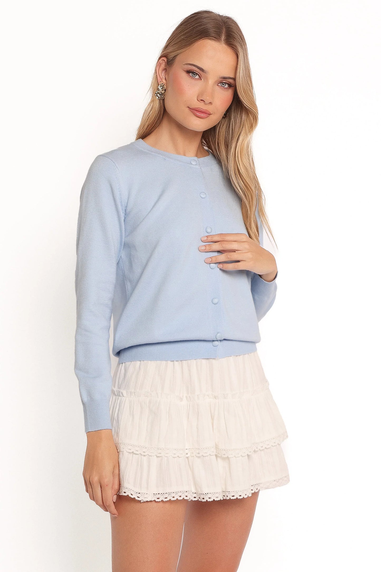 Bliss Cardigan Pale Blue