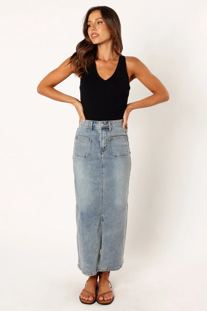Emily Rib Top Black