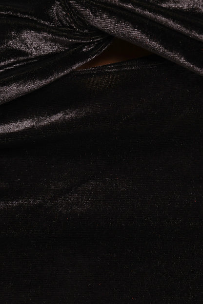 Rita Velvet Off Shoulder Top Black