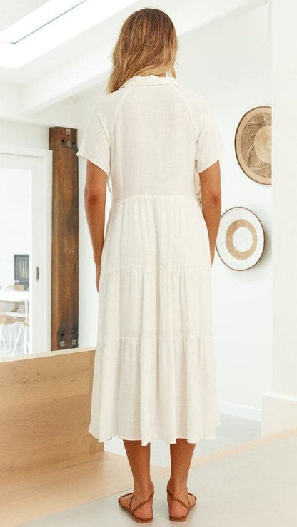 Kimberly Midi Dress White