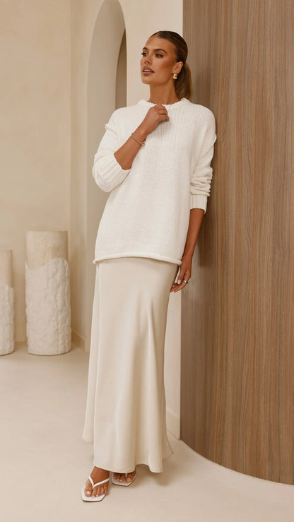 Delvine Knit Jumper Cream