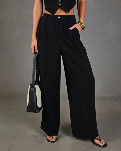 Leva Pocketed Wide Leg Pants