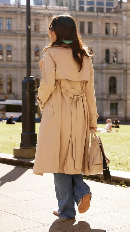 Byron Trench Coat Camel