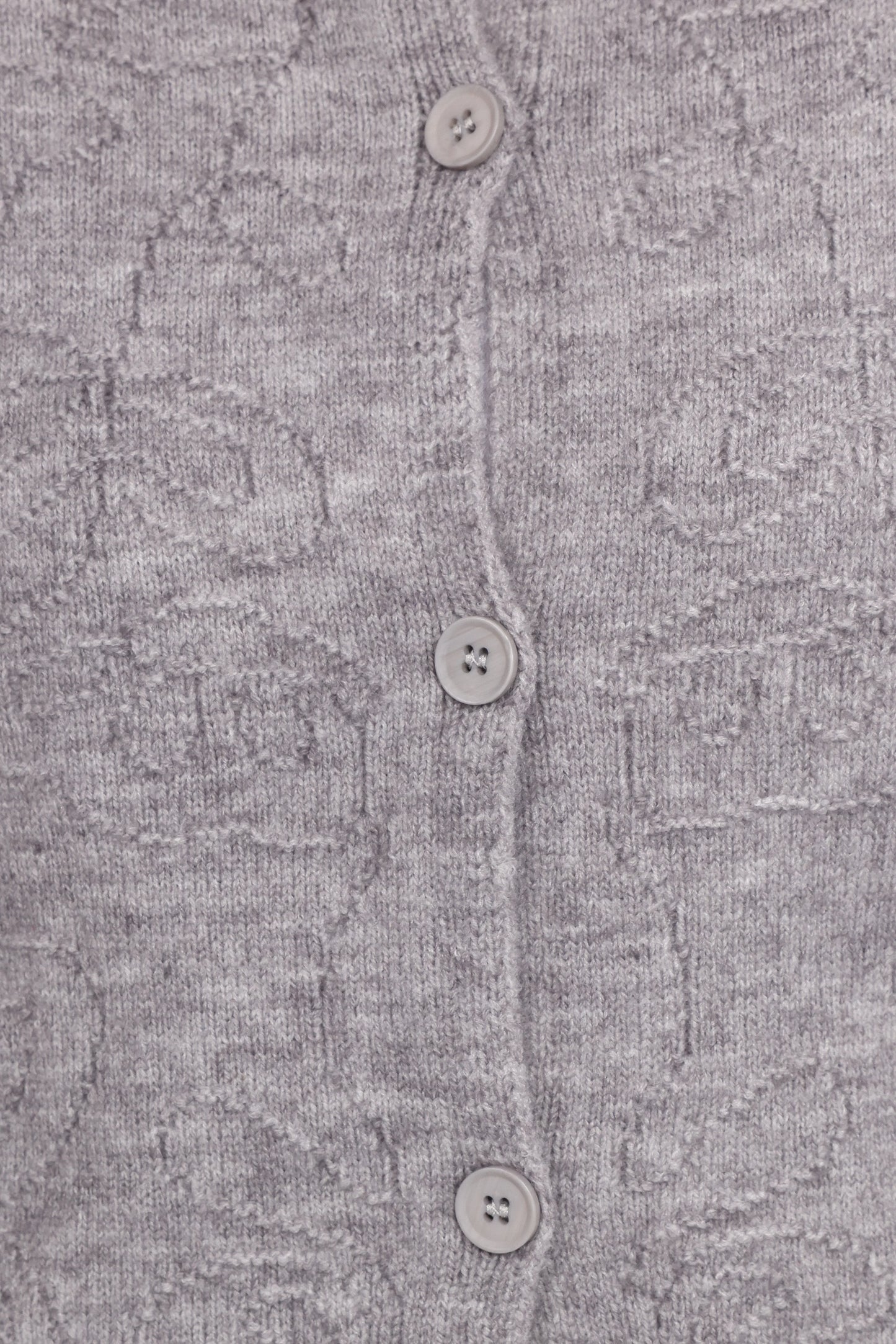 Fauna Tonal Floral Cardigan Heather Grey