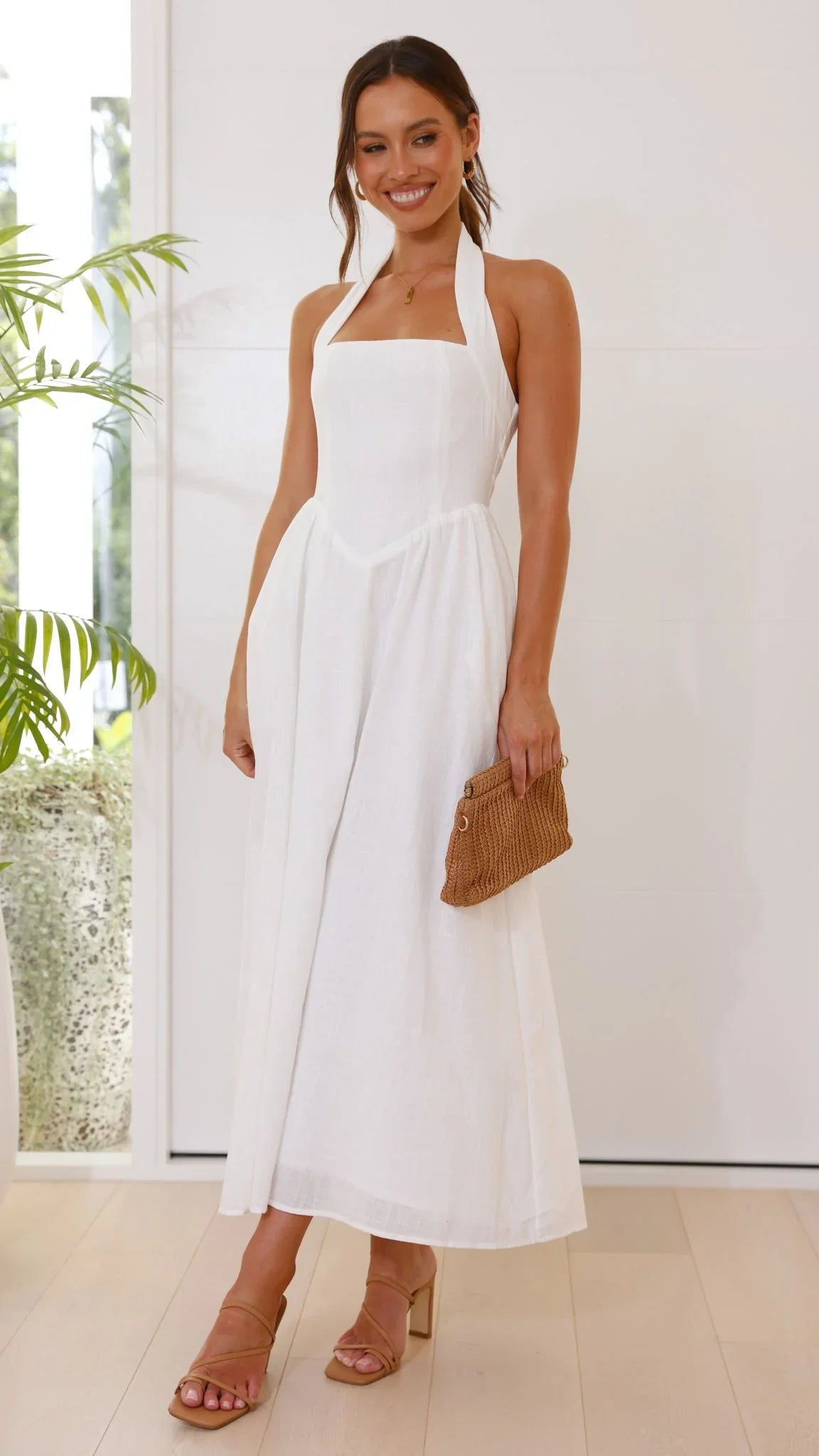 Caden Maxi Dress White