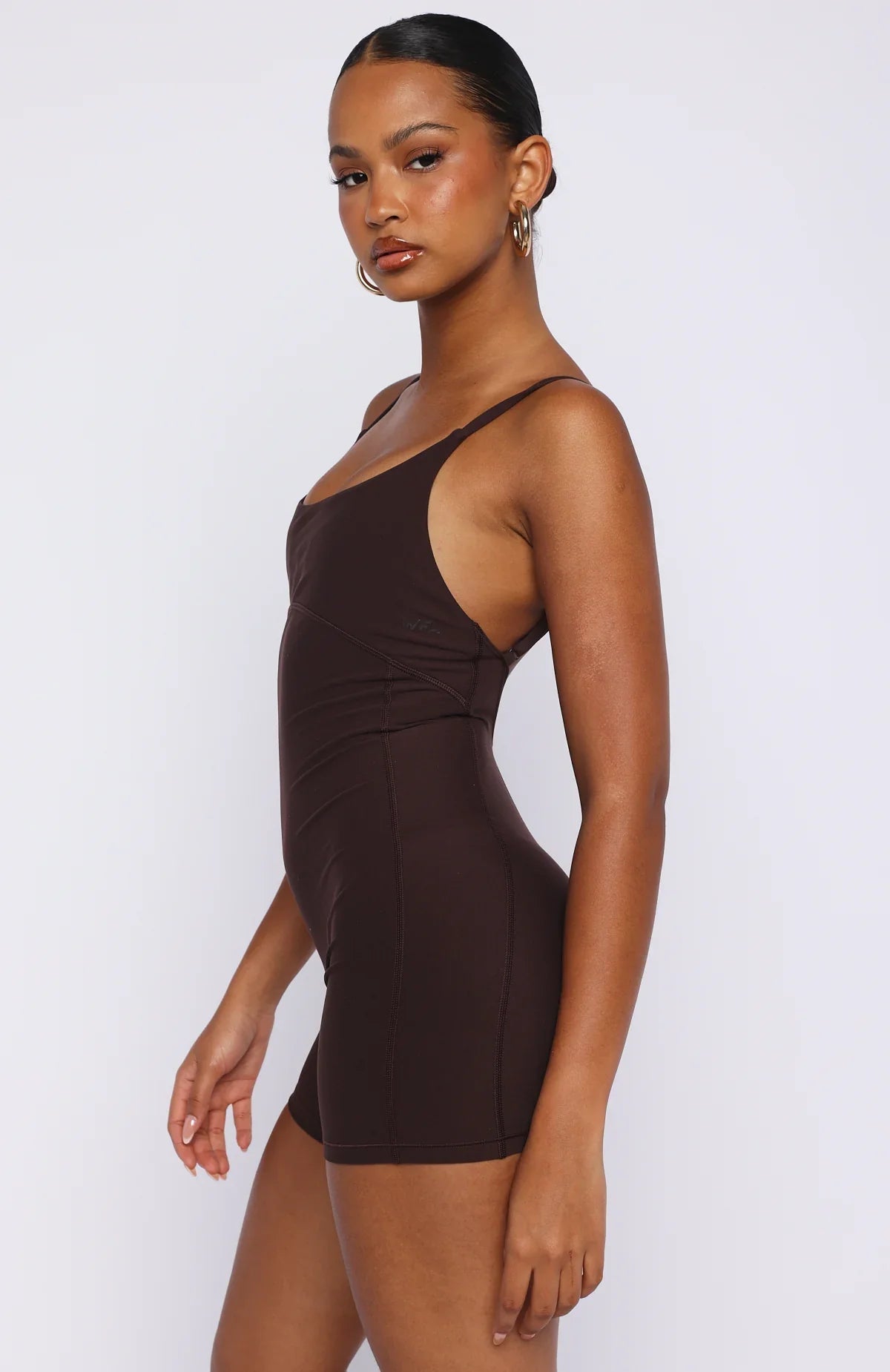 Track Playsuit Dark Chocolate