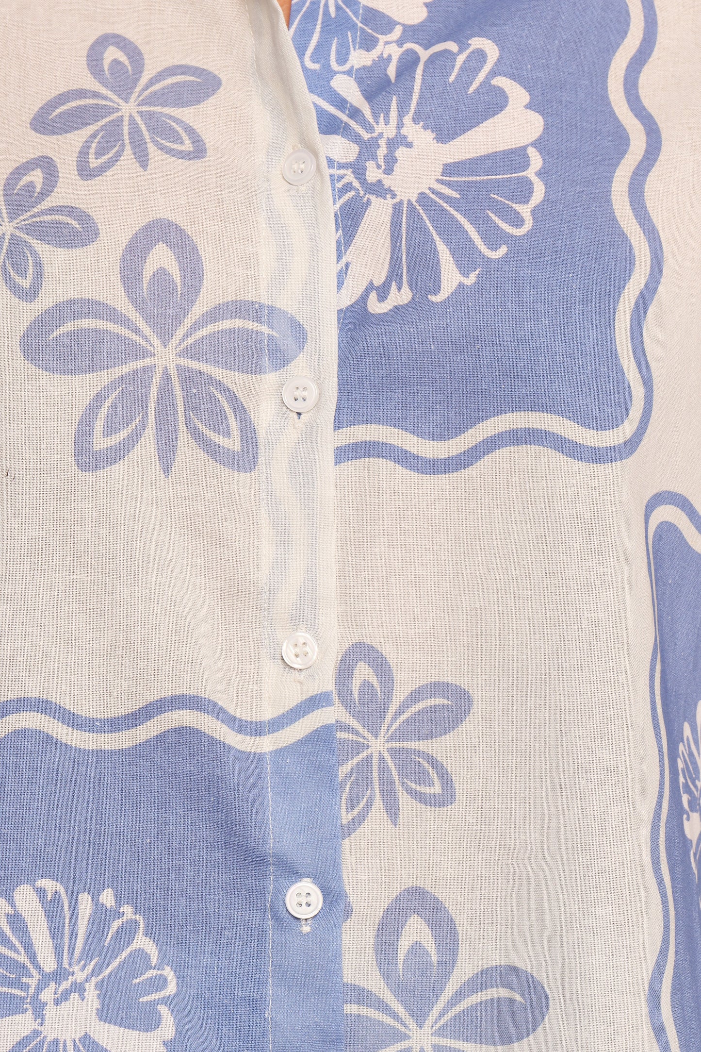 Shellie Short Sleeve Shirt Blue Dahlia