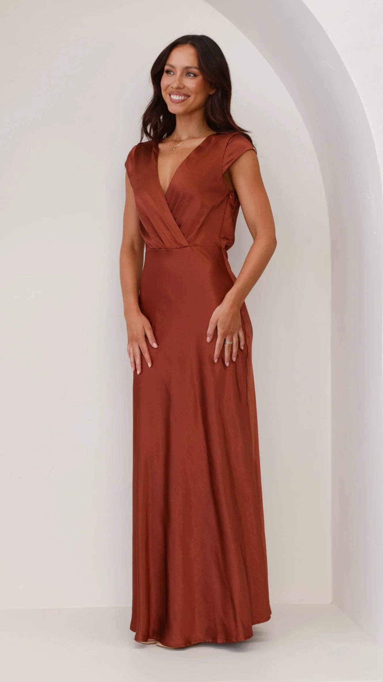 Selma Maxi Dress Rust