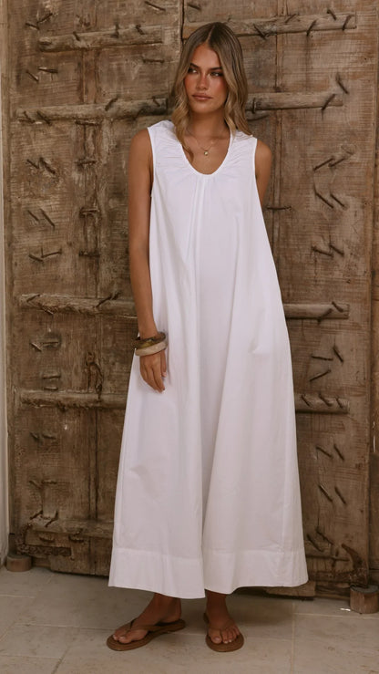 Rohan Maxi Dress White