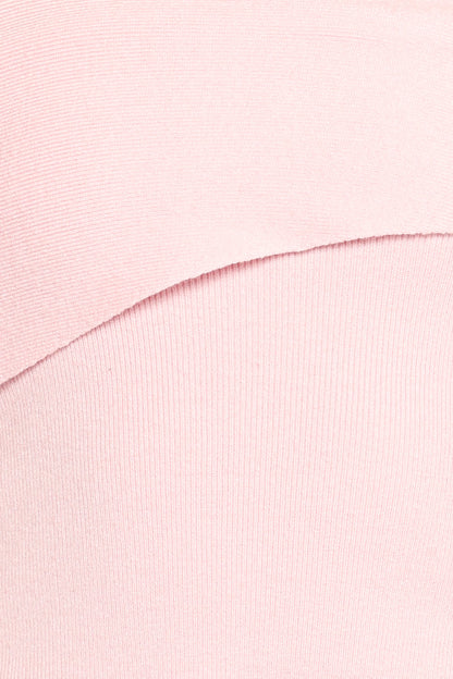 Charama Off Shoulder Knit Top Pink