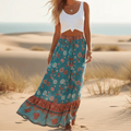 Boho Chic Floral Maxi Skirt