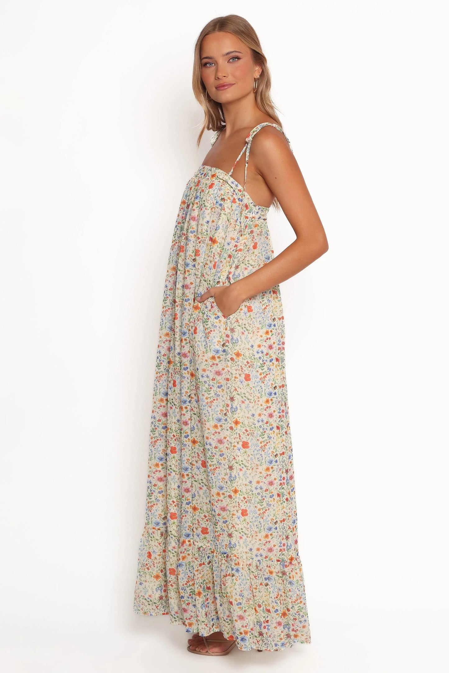 Colette Maxi Dress Garden Floral
