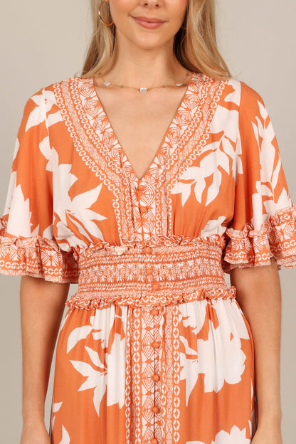 Silvio Maxi Dress Orange