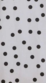 Dimmi Maxi Dress White Black Polka