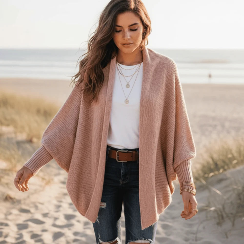 Oversized Batwing Knit Cardigan