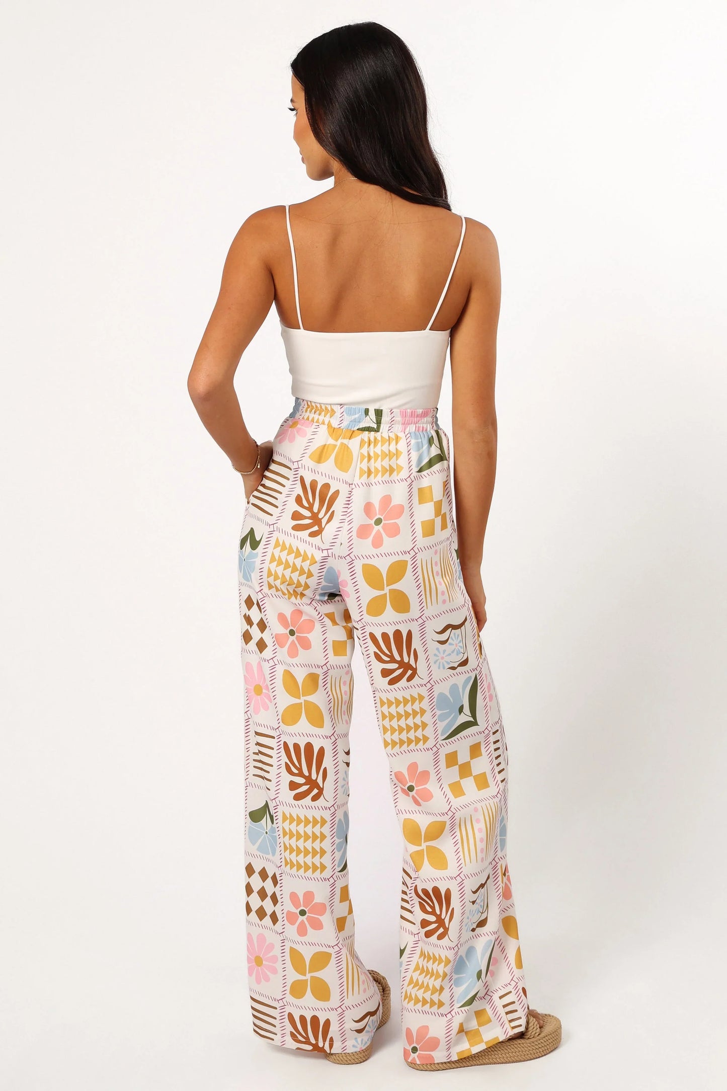 Shay Pant White Multi