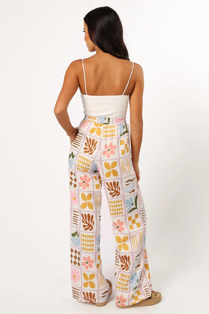 Shay Pant White Multi
