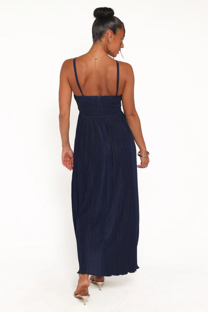 Polly Halterneck Maxi Dress Navy