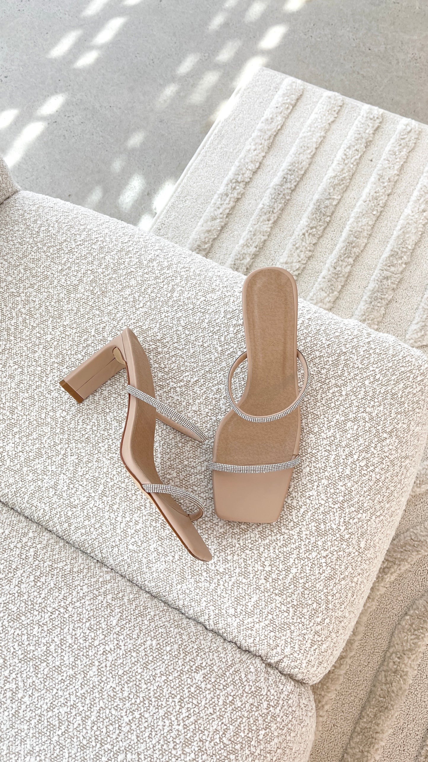 Kallie Heel Nude Diamante