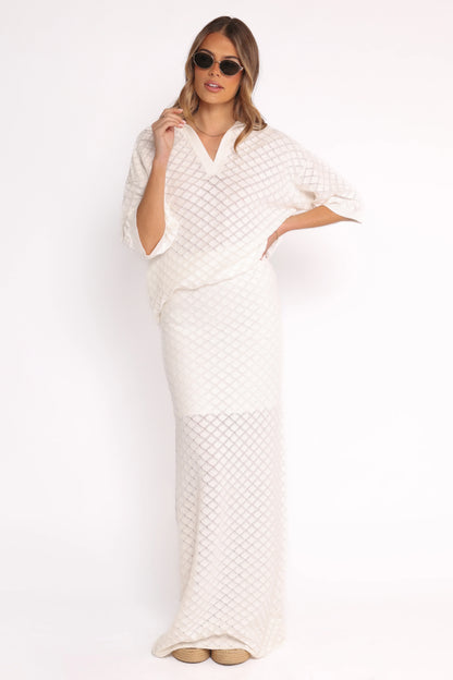 Meera Top White
