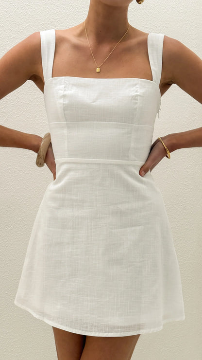 Nadalia Mini Dress White