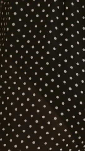 Reda Semi Sheer Pants Black White Spot