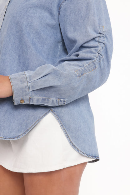 Antonella Denim Shirt Denim Blue