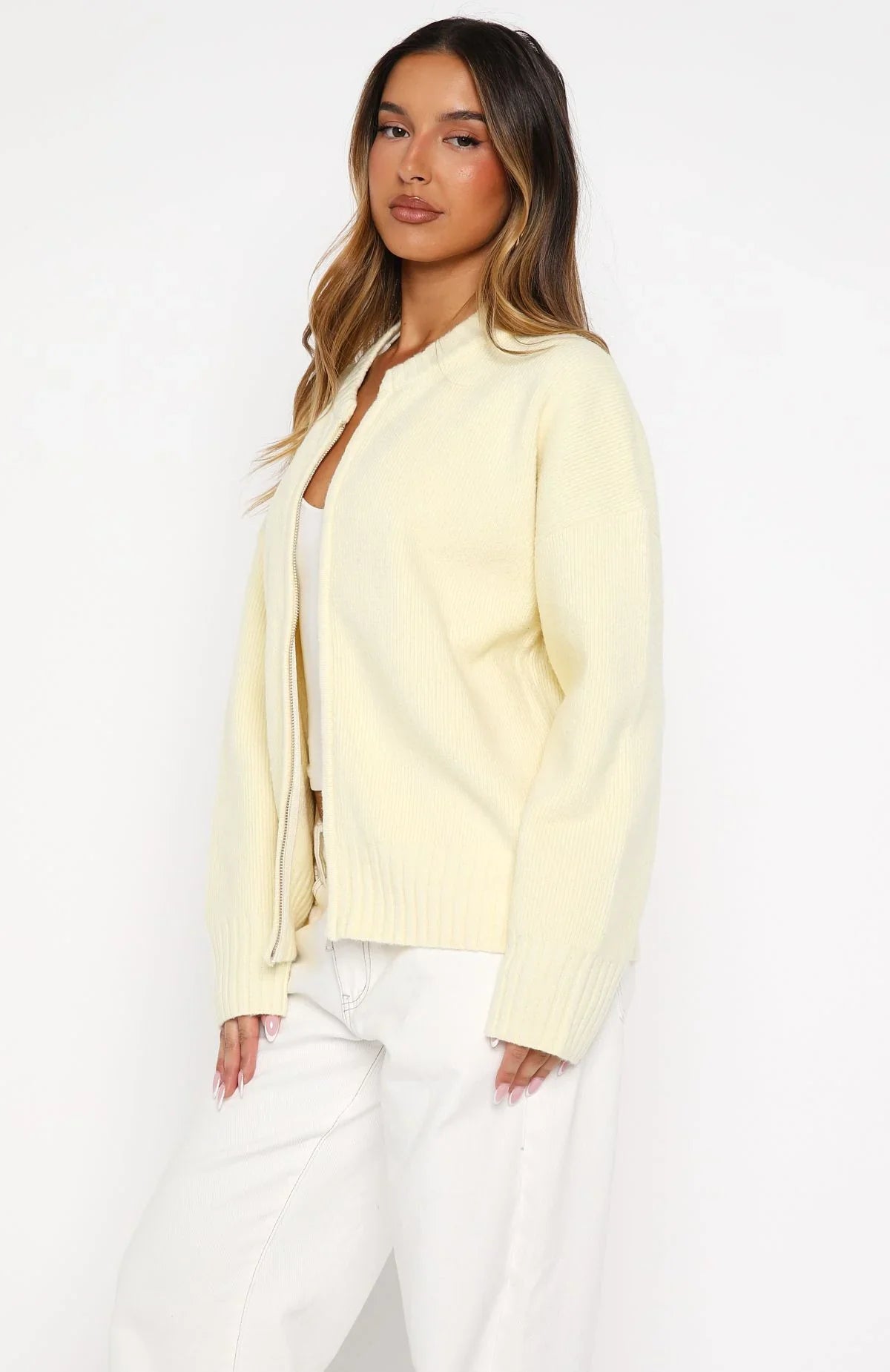 Unbreakable Bond Knit Jacket Lemon