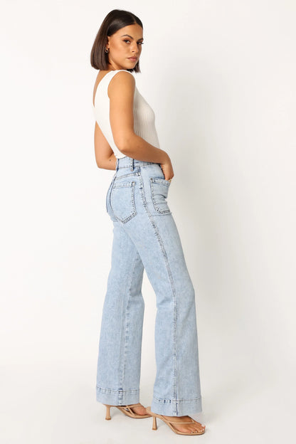 Nico Wide Leg Jean Blue