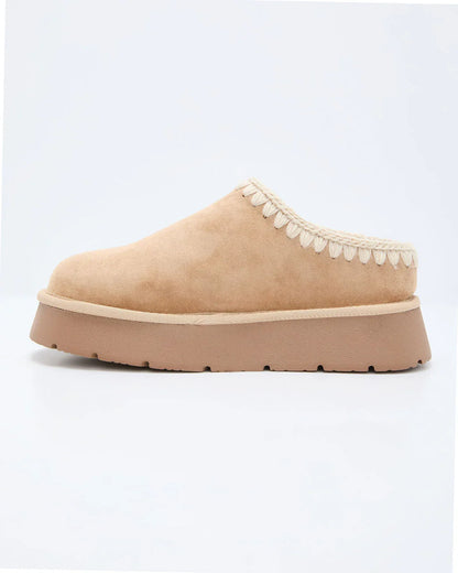 Emberlane Embroidered Platform Mules