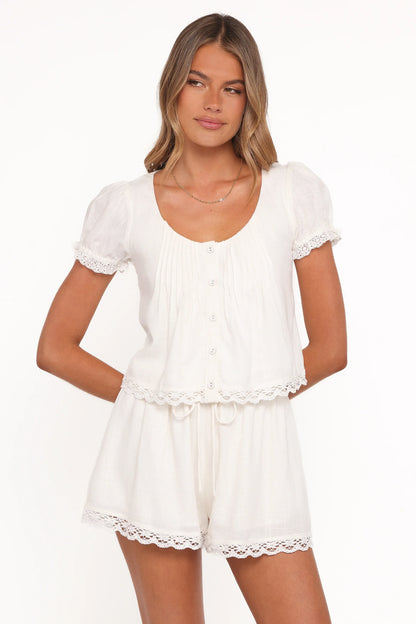 Elara Short Set White