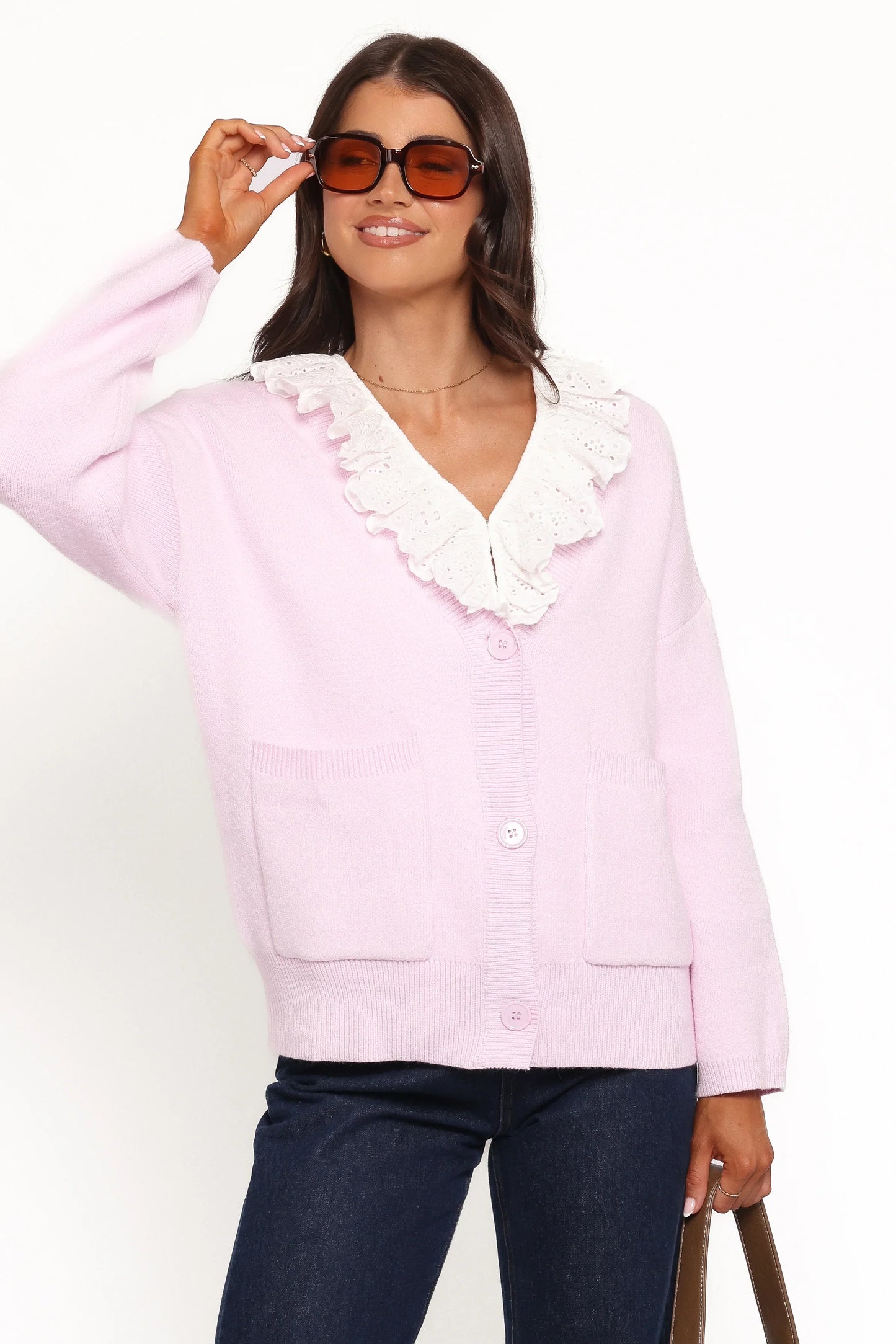 Jayden Cardigan Pale Pink