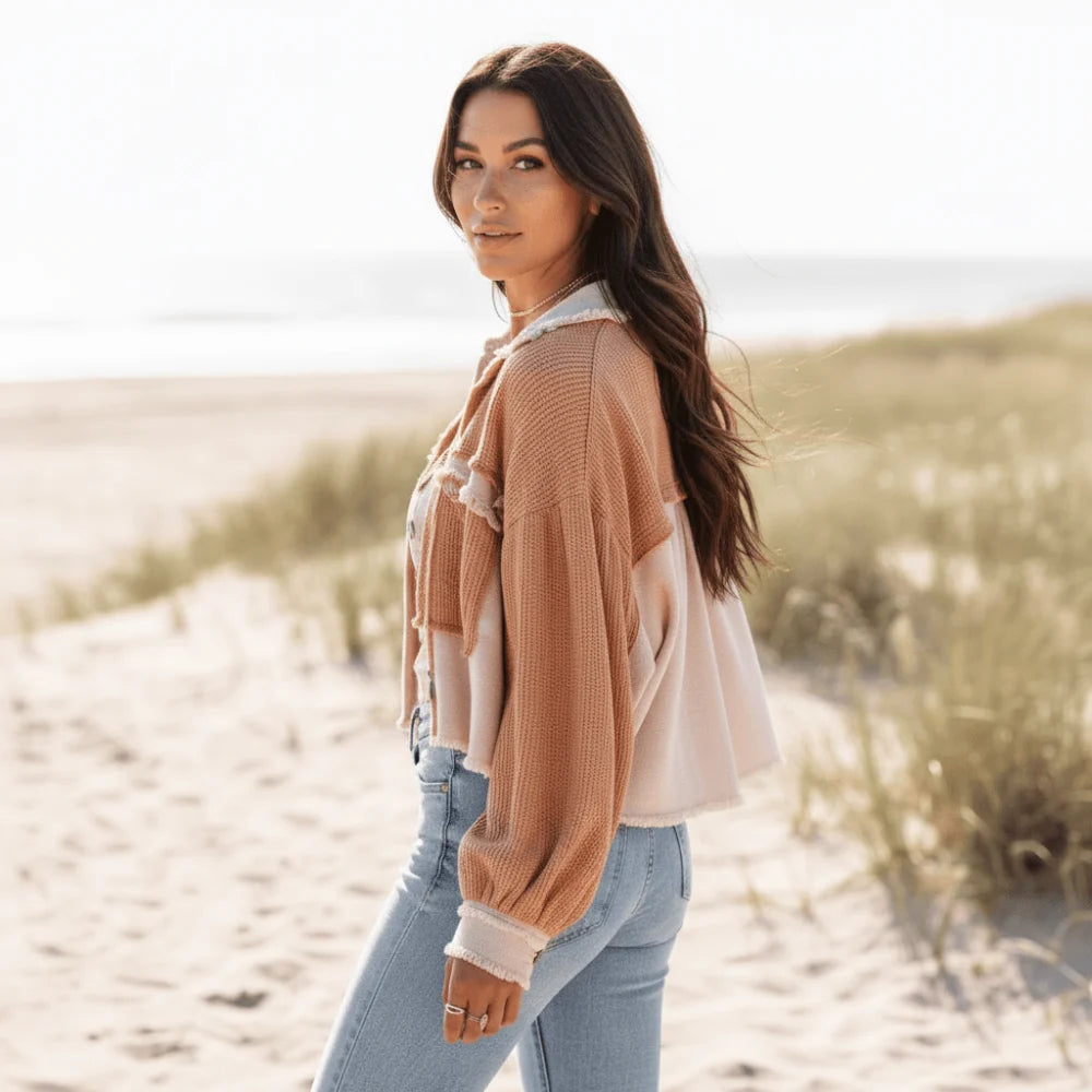 Distressed Frayed Boho Jacket