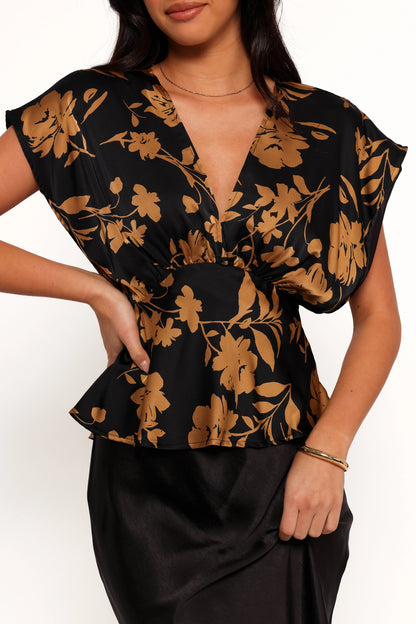 Ricki Top Black Gold