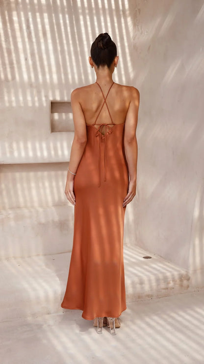 Chiara Maxi Dress Copper