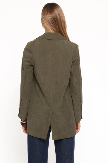 Madi Corduroy Blazer Olive