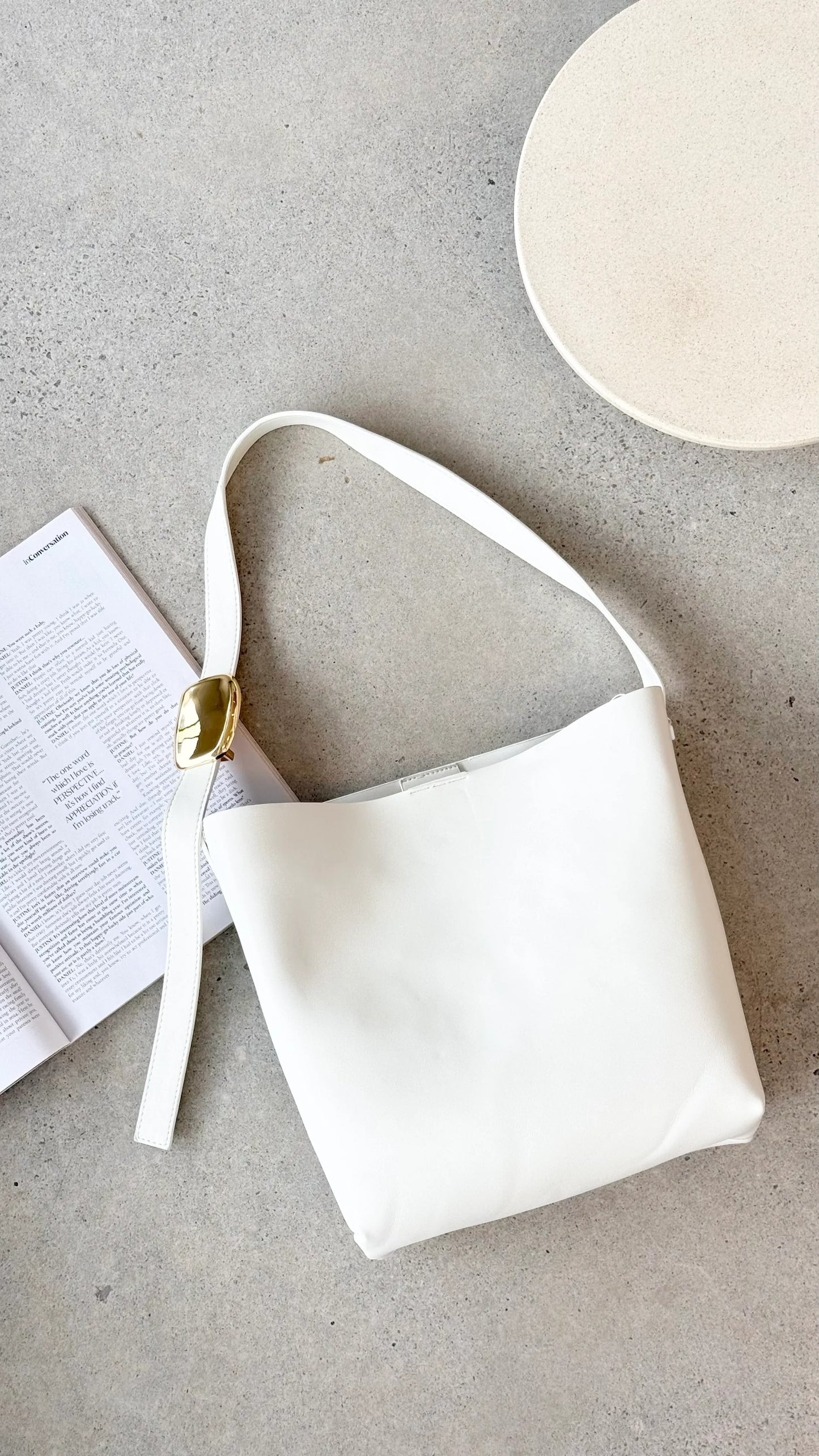 Francesca Shoulder Bag White