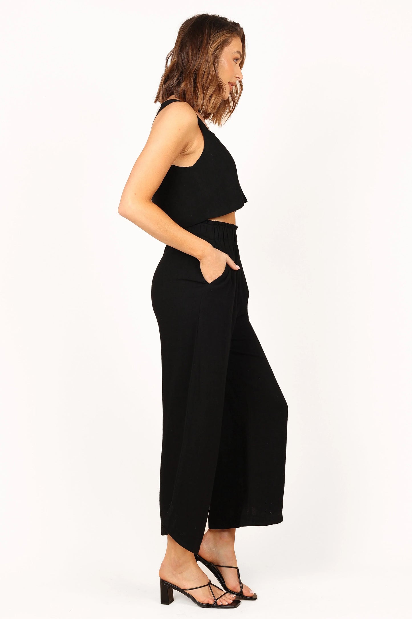Eleanor Cropped Top Black