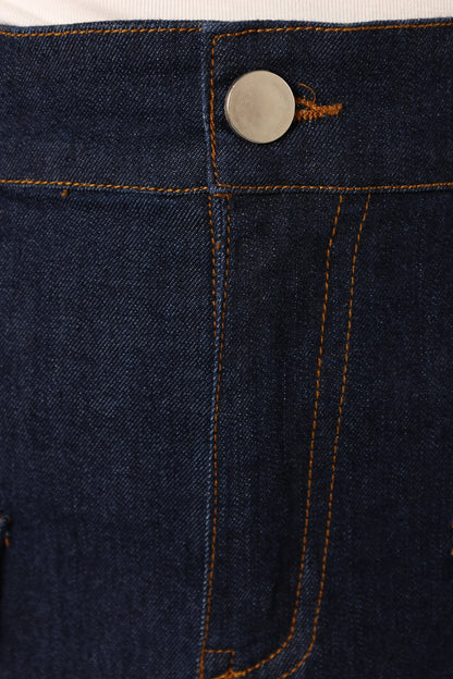 Avery Cargo Mini Skirt Blue Wash