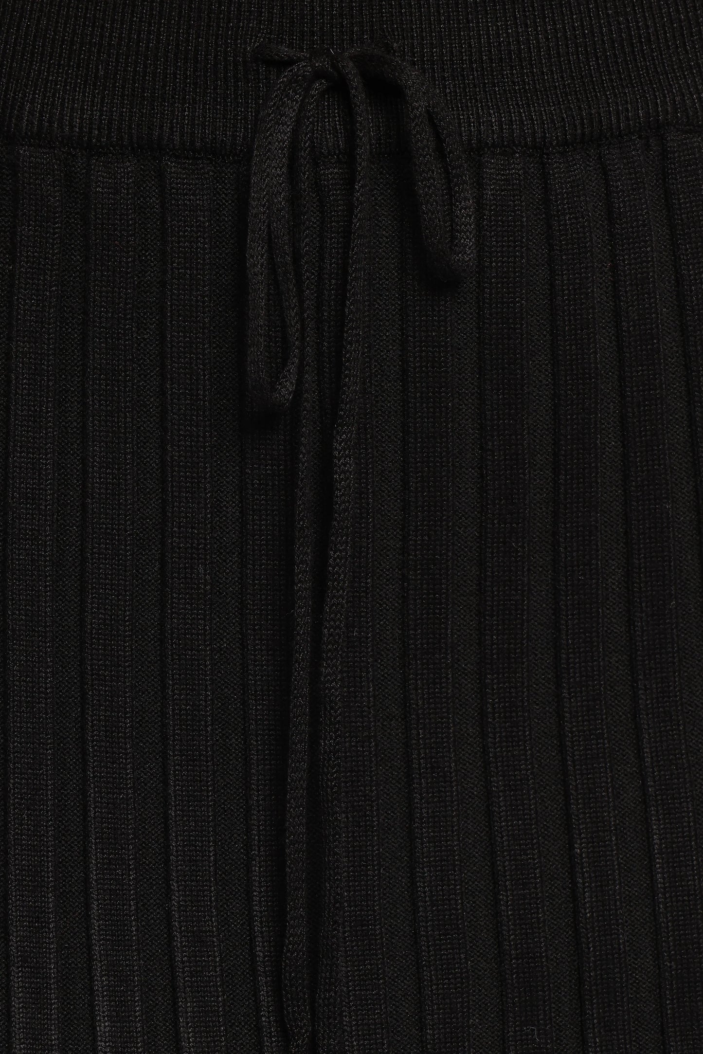 Richelle Ribbed Knit Skirt Set Black