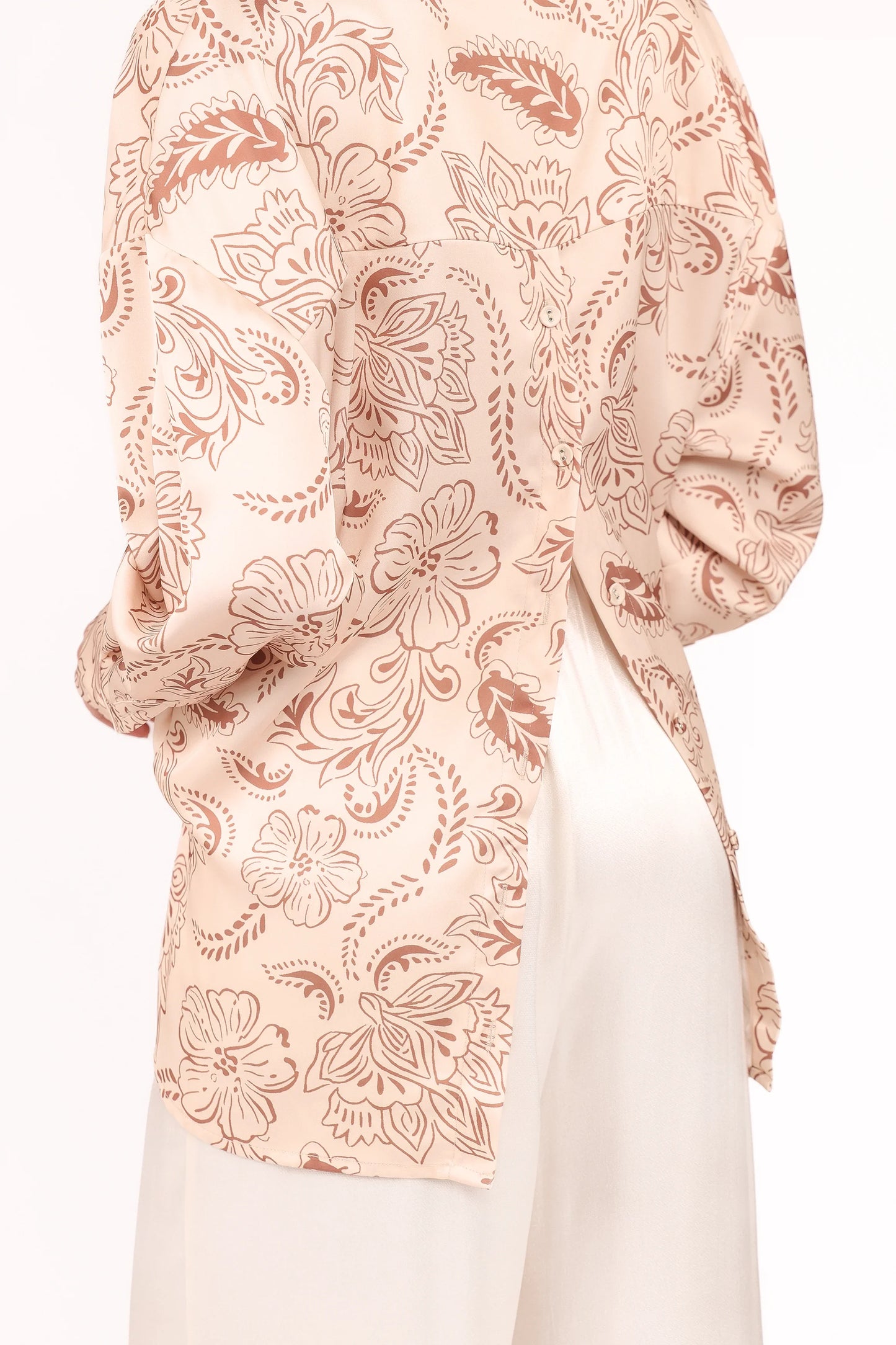 Rosalie Shirt Brown Paisley