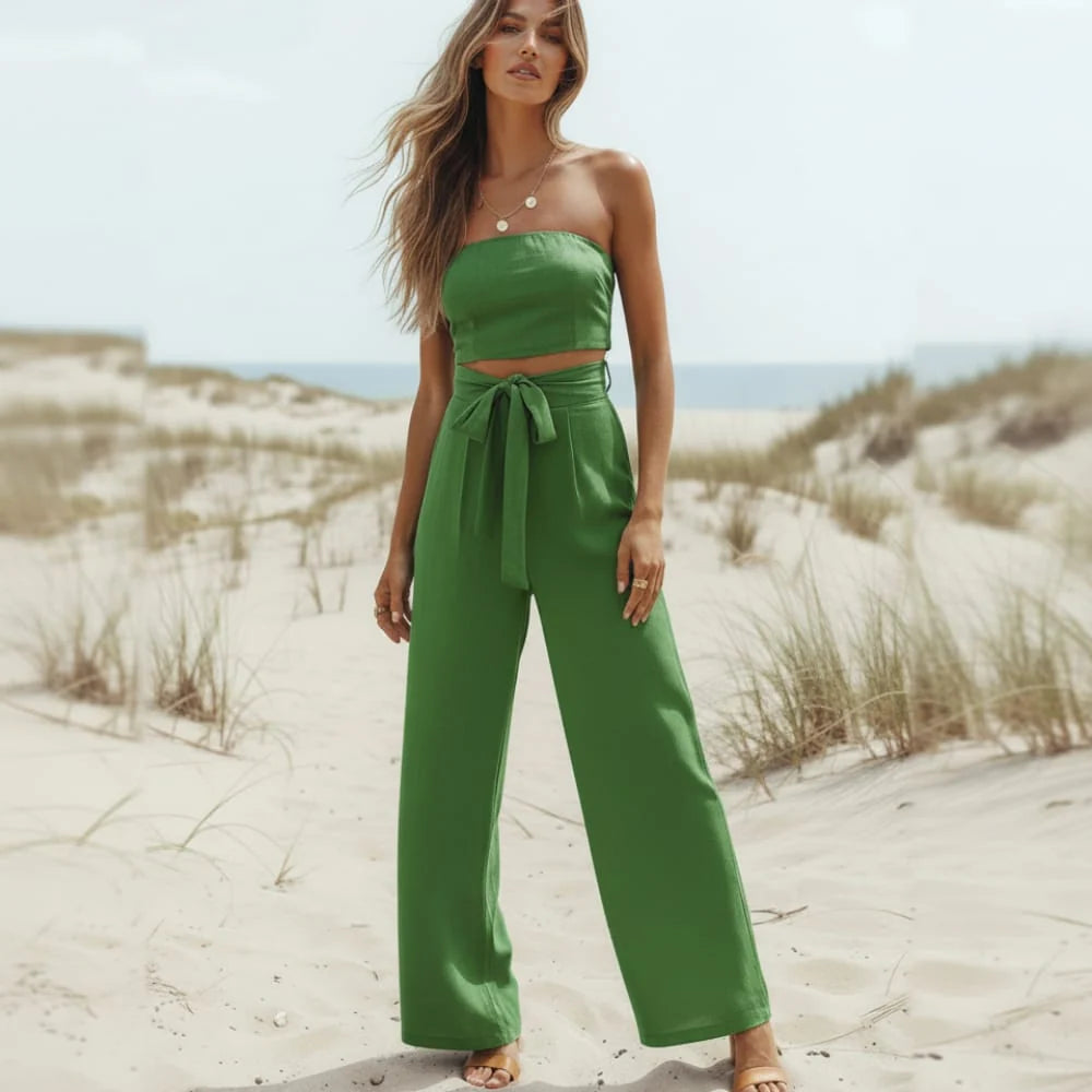 Bohemian Backless Rompers Jumpsuit