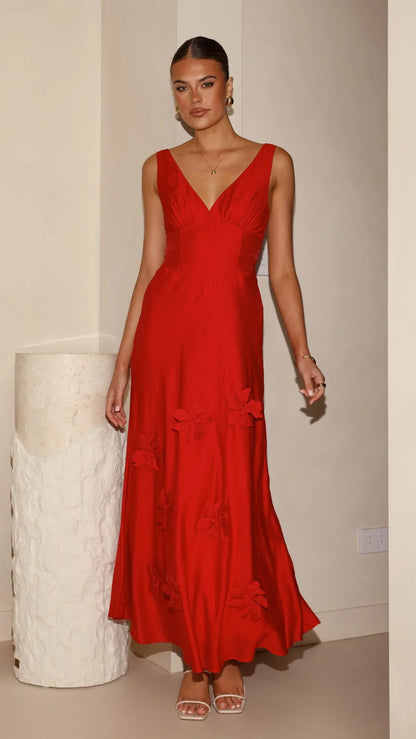 Lavara Maxi Dress Red