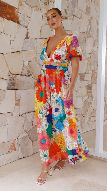 Baker Maxi Dress Multi Floral