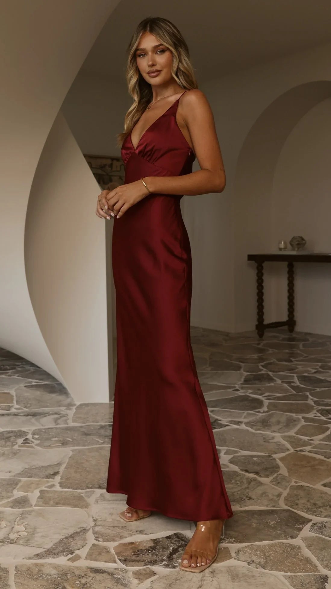 Ziah Maxi Dress Wine