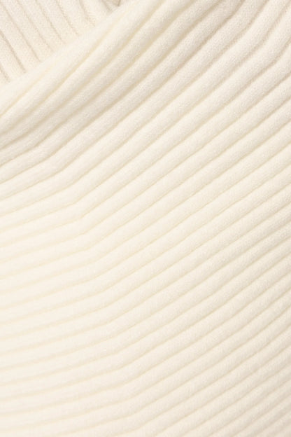 Tuilly Wrap Front Knit Sweater Cream