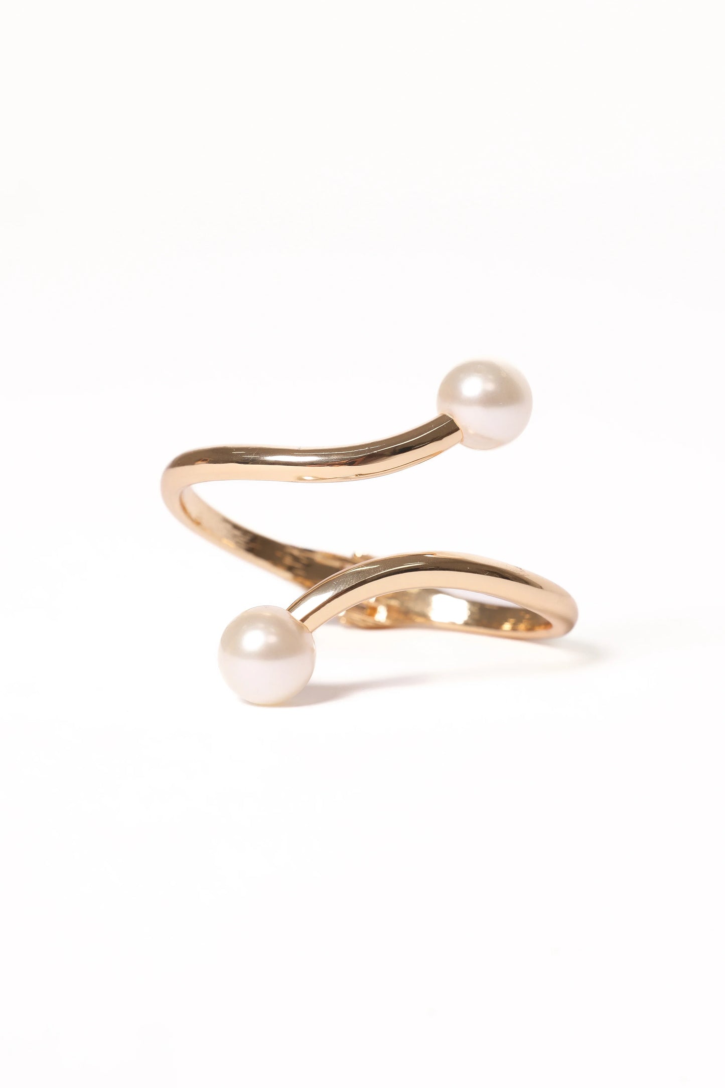 Petra Cuff Gold Pearl